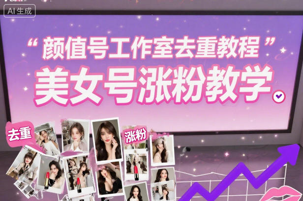 颜值号工作室去重教程，美女号涨粉教学-nangewz