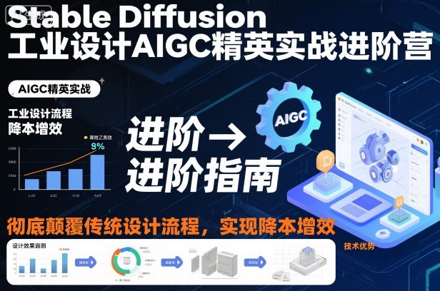 Stable Diffusion工业设计AIGC精英实战进阶营，彻底颠覆传统设计流程，实现降本增效-nangewz