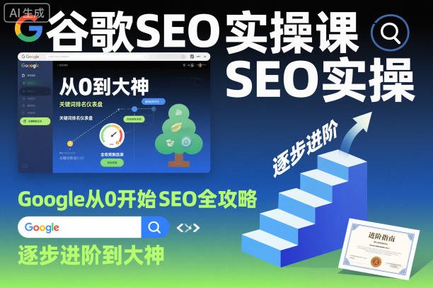 谷歌SEO实操课，Google从0开始SEO全攻略，逐步进阶到大神-nangewz