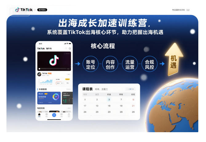 出海成长加速训练营，系统覆盖TikTok出海核心环节，助力把握出海机遇(更新)-nangewz