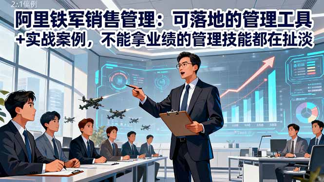 阿里铁军销售管理：可落地的管理工具+实战案例，不能拿业绩的管理都在扯淡-nangewz