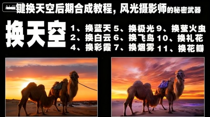 一键换天空后期合成教程，风光摄影师的秘密武器-nangewz