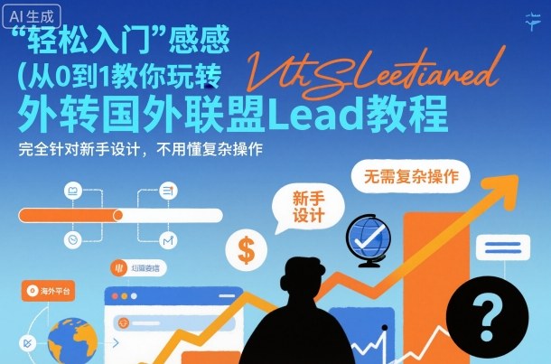 国外联盟賺美刀项目，从0到1教你玩转国外联盟Lead教程，纯新手可操作性100%-nangewz