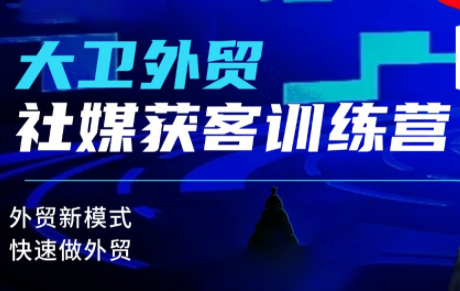 大卫老师·外贸社媒获客独家训练营(更新10月)-nangewz