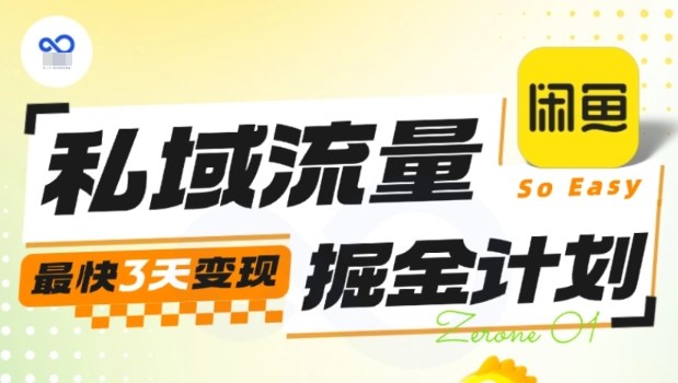 私域流量掘金计划实战训练营，最快3天变现-nangewz