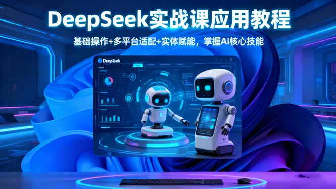 DeepSeek实战课应用教程、基础操作+多平台适配+实体赋能，掌握AI核心技能-nangewz