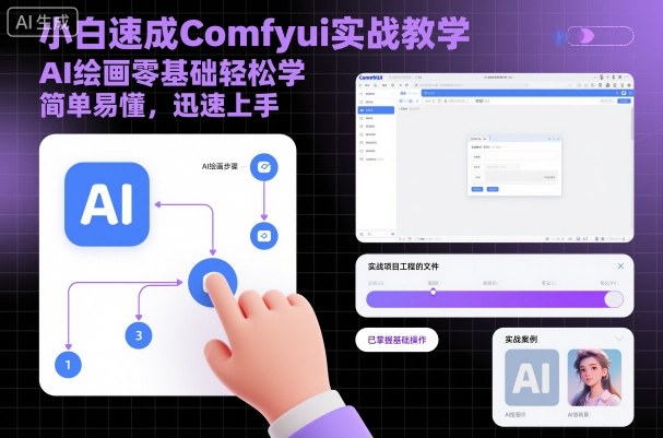 小白速成Comfyui实战教学，AI绘画零基础轻松学，简单易懂，迅速上手-nangewz