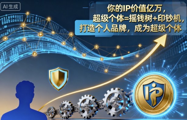 你的IP价值亿万，超级个体=摇钱树+印钞机，打造个人品牌，成为超级个体-nangewz