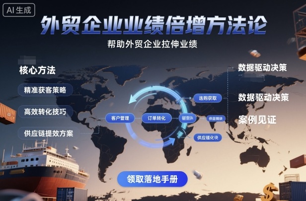 外贸企业业绩倍增方法论，帮助外贸企业拉伸业绩-nangewz