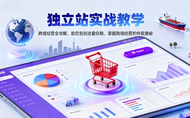 独立站实战教学，跨境经营全攻略，助您告别流量依赖，掌握跨境经营的终极奥-nangewz