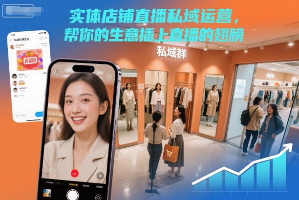实体店铺直播私域运营，帮你的生意插上直播的翅膀-nangewz