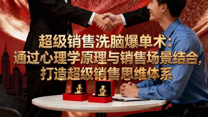 超级销售洗脑爆单术：通过心理学原理与销售场景结合,打造超级销售思维体系-nangewz
