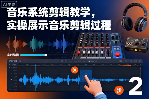 音乐系统剪辑教学，实操展示音乐剪辑过程-nangewz