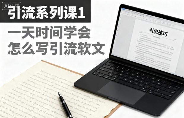 引流系列课1，一天时间学会怎么写引流软文-nangewz