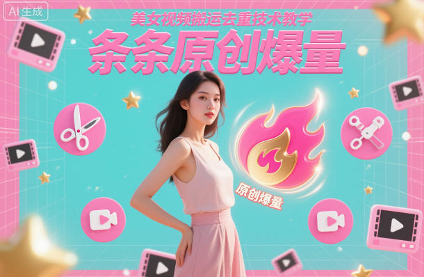 美女视频搬运去重技术教学，条条原创爆量-nangewz