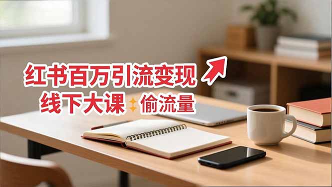 小红书百万引流变现-11月线下大课：分享从0到百万引流路径，手把手教偷流量、拿结果-nangewz