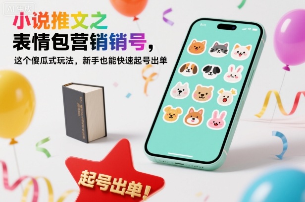 小说推文之表情包营销号，这个傻瓜式玩法，新手也能快速起号出单-nangewz