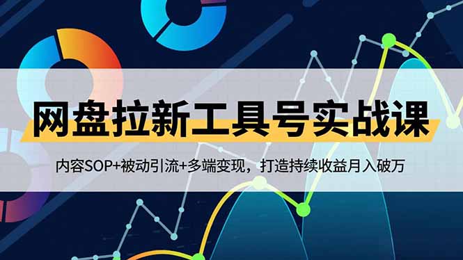 网盘拉新工具号实战课，内容SOP+被动引流+多端变现，打造持续收益月入破万-nangewz