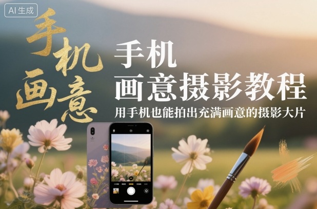 手机画意摄影教程，用手机也能拍出充满画意的摄影大片-nangewz