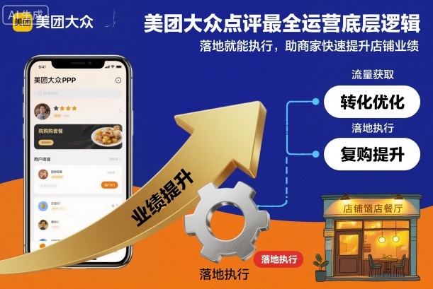 美团大众点评最全运营底层逻辑，落地就能执行，助商家快速提升店铺业绩-nangewz