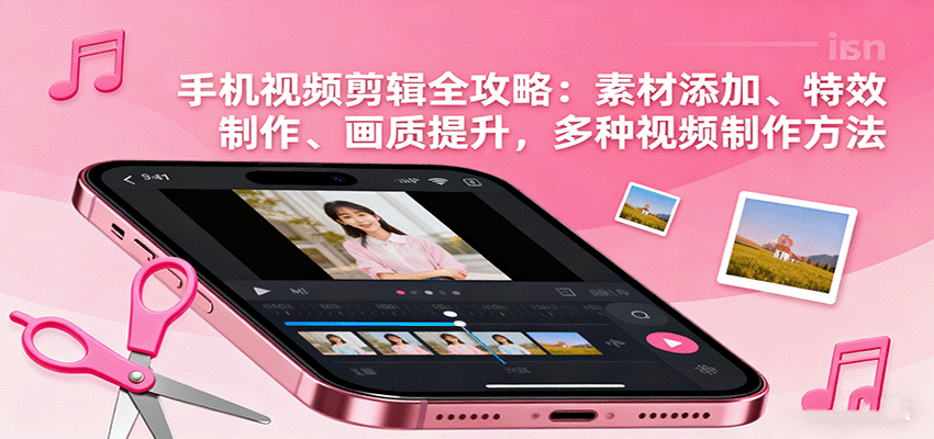 手机视频剪辑全攻略：素材添加、特效制作、画质提升，多种视频制作方法-nangewz