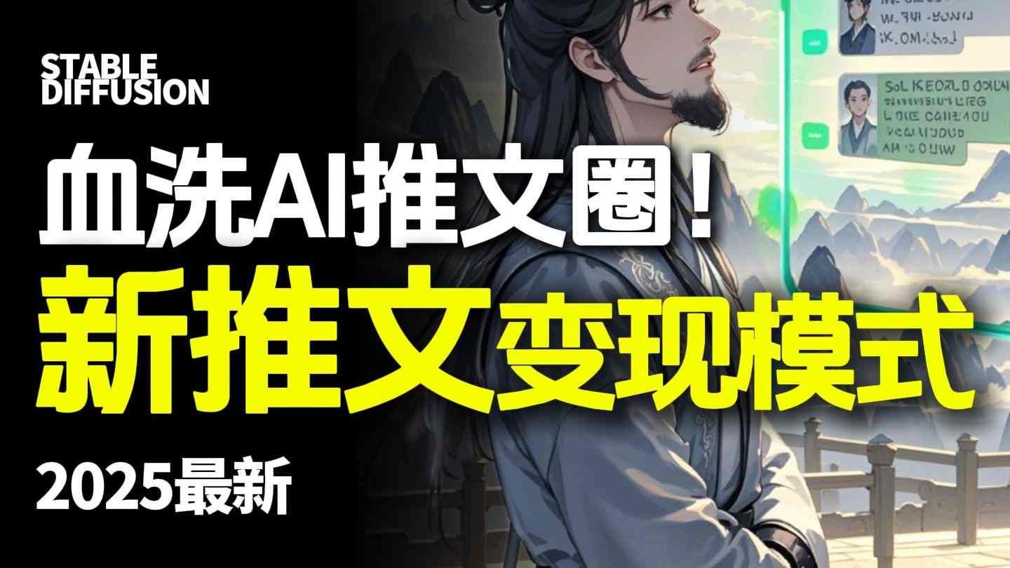 最新AI动态电影漫画小说推文，全流程实操教学，小白也能月入1W+-nangewz