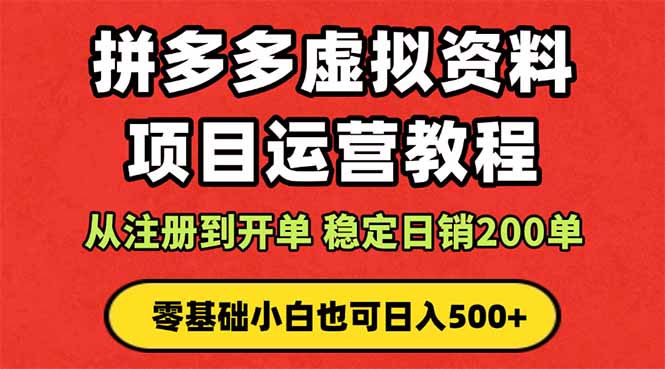 拼多多开店运营课程： 蓝海变现玩法，轻松实现睡后收入 零基础小白也可...-nangewz