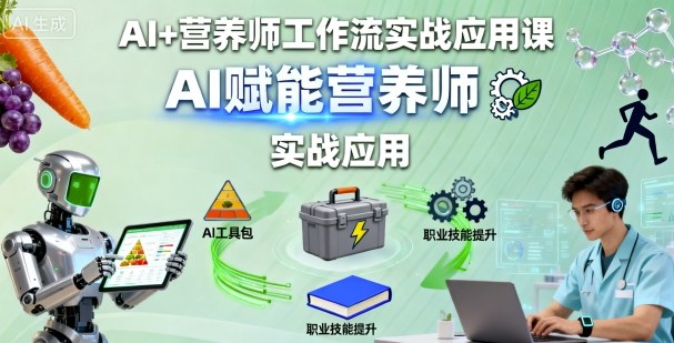 AI+营养师工作流实战应用课，AI赋能营养师-nangewz