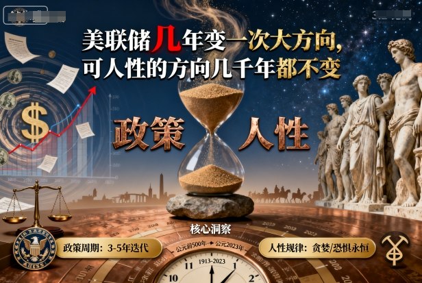 付费文章：美联储几年变一次大方向，可人性的方向几千年都不变-nangewz