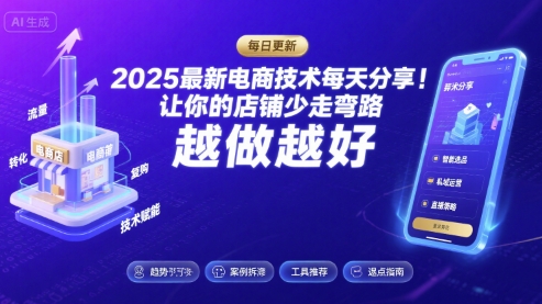 2025最新电商技术每天分享，让你的店铺少走弯路，越做越好(更新9月)-nangewz