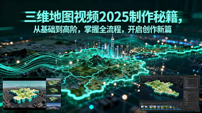 三维地图视频2025制作秘籍，从基础到高阶，掌握全流程，开启创作新篇-nangewz