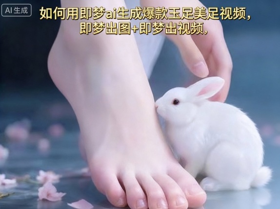 如何用即梦ai生成爆款玉足美足视频，即梦出图+即梦出视频，快速涨粉-nangewz