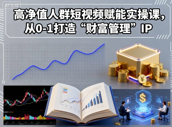 高净值人群短视频赋能实操课，从0-1打造“财富管理”IP-nangewz