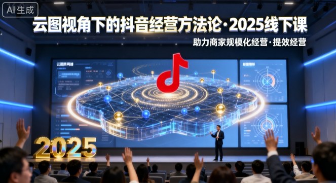 云图视角下的抖音经营方法论，2025线下课，助力商家规模化经营，提效经营(录音+字幕)-nangewz