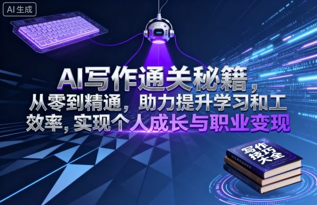 AI写作通关秘籍，从零到精通，助力提升学习和工作效率，实现个人成长与职业变现-nangewz
