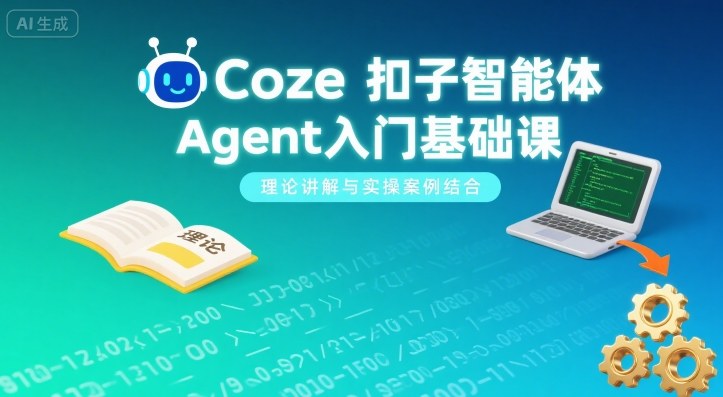 Coze扣子智能体Agent入门基础课，理论讲解与实操案例结合-nangewz