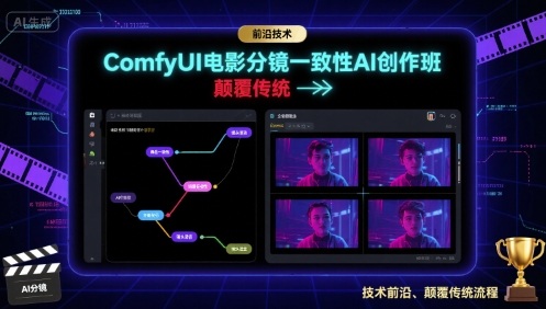 ComfyUI电影分镜一致性AI创作班，前沿技术，颠覆传统-nangewz