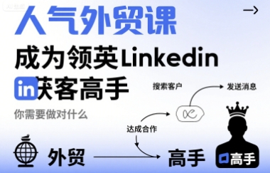 人气外贸课-成为领英Linkedin获客高手，你需要做对什么-nangewz