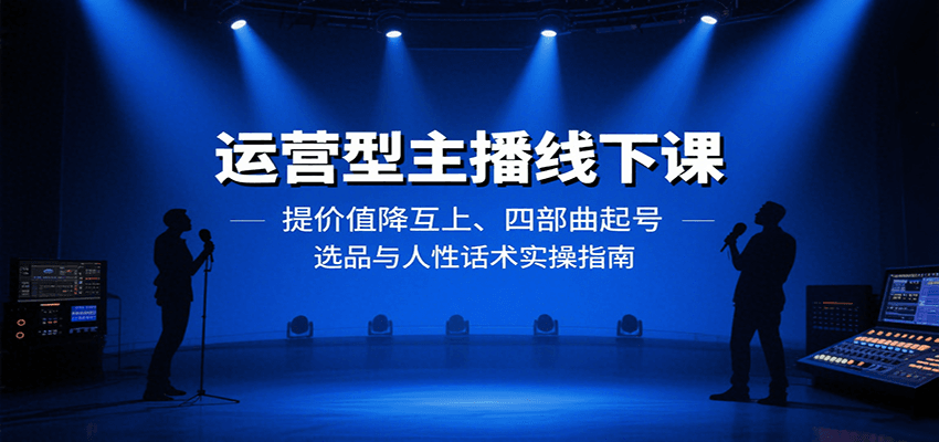 运营型主播线下课:提价值降互上、四部曲起号、选品与人性话术实操指南-nangewz