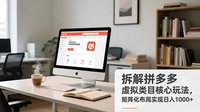 拆解拼多多虚拟类目核心玩法，矩阵化布局实现日入1000+-nangewz