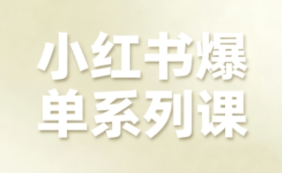 小红书爆单系列课，聚焦小红书电商全链路增长(更新)-nangewz