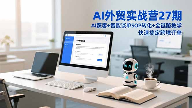 AI外贸实战营27期，AI获客+智能谈单+SOP转化+全链路教学，快速搞定跨境订单-nangewz