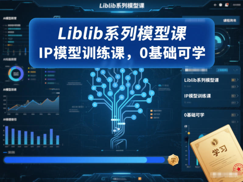 Liblib系列模型课，IP模型训练课，0基础可学-nangewz