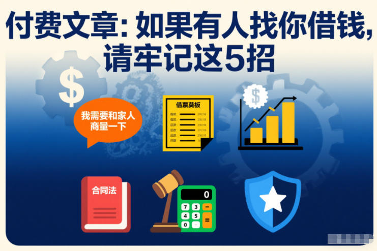 付费文章：如果有人找你借钱，请牢记这5招-nangewz