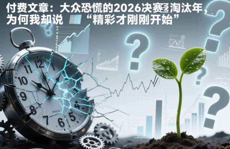 付费文章：大众恐慌的2026决赛淘汰年，为何我却说“精彩才刚刚开始”？-nangewz