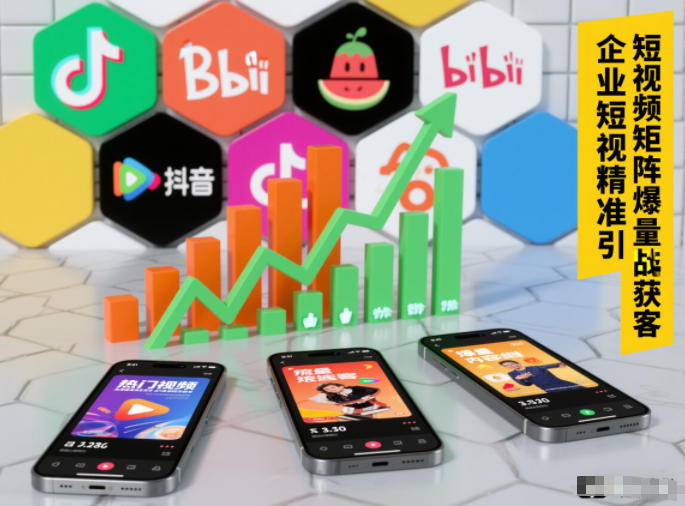 企业短视频精准引流矩阵获客，短视频矩阵爆量战法-nangewz